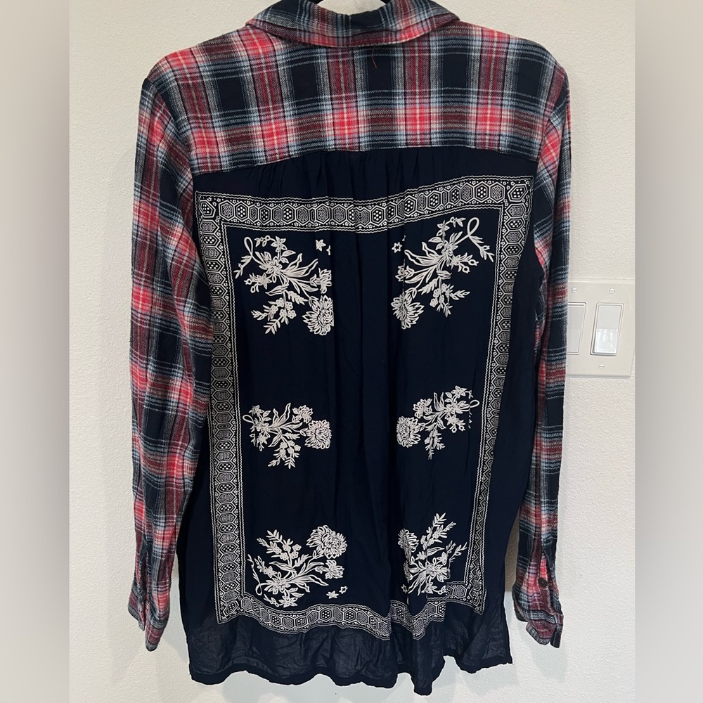 FREE PEOPLE • plaid shirt - Picture 2 of 3